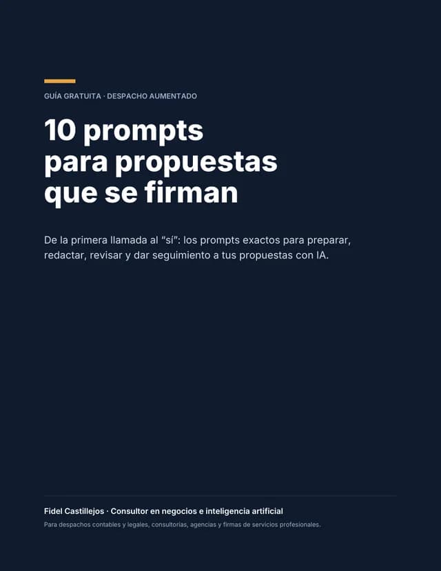 Portada de la guía «10 prompts para propuestas que se firman»
